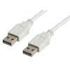 kabel USB2.0  A-A  M/M, 0.8m, bijeli